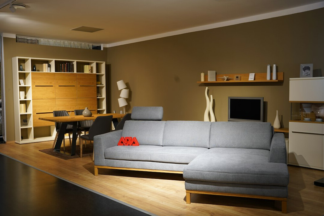 tidy living room sofa